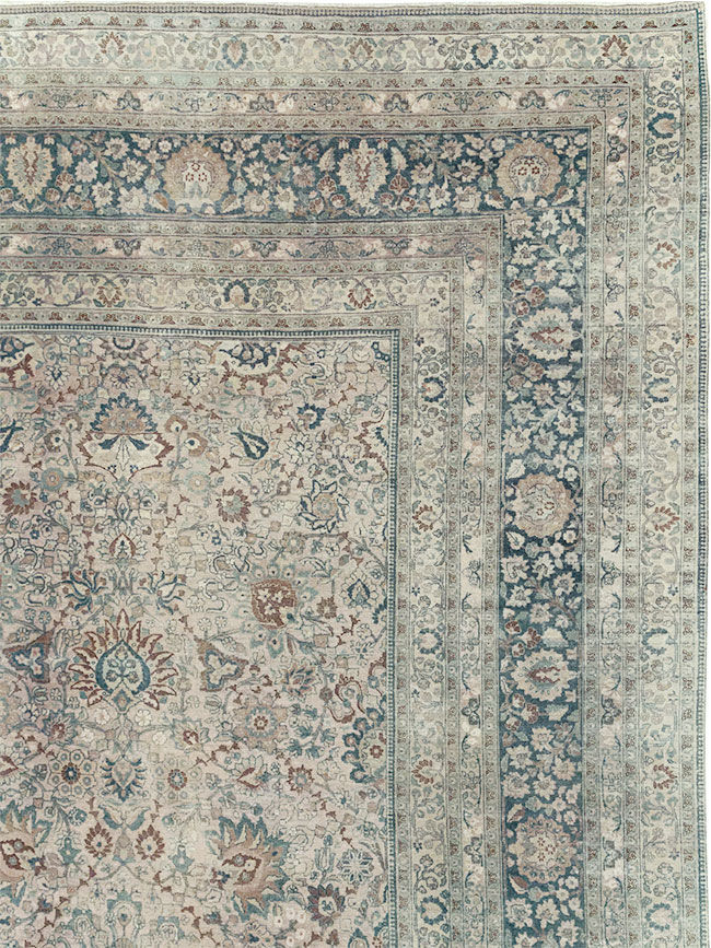 Antique Persian Mashad Oversize Carpet, No.26040 - Staging