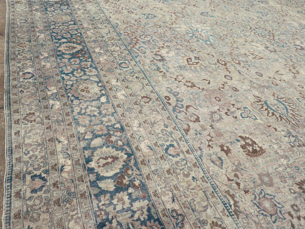 Antique Persian Mashad Oversize Carpet, No.26040 - Staging