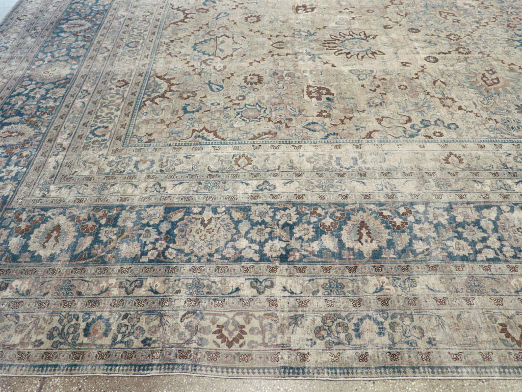 Antique Persian Mashad Oversize Carpet, No.26040 - Staging