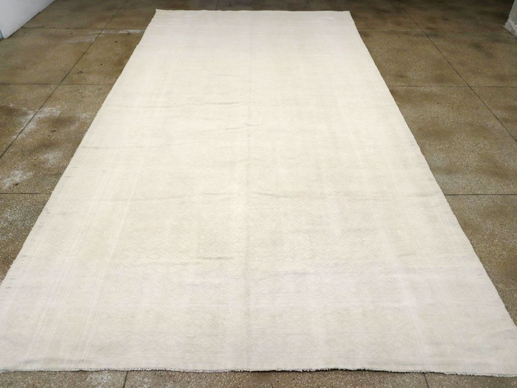 Vintage Persian Cotton Flatweave Kilim Long and Narrow Carpet, No.26041 - Staging