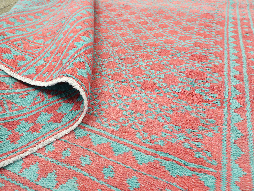 Vintage Persian Reversible Flatweave, No.26043 - Staging