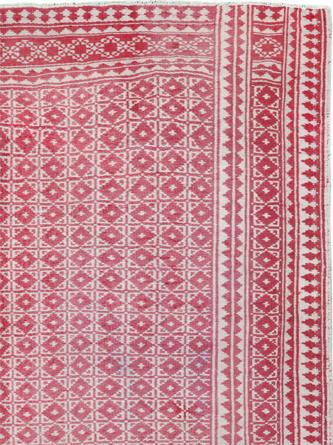 Vintage Persian Flatweave Kilim Accent Rug, No.26044 - Staging