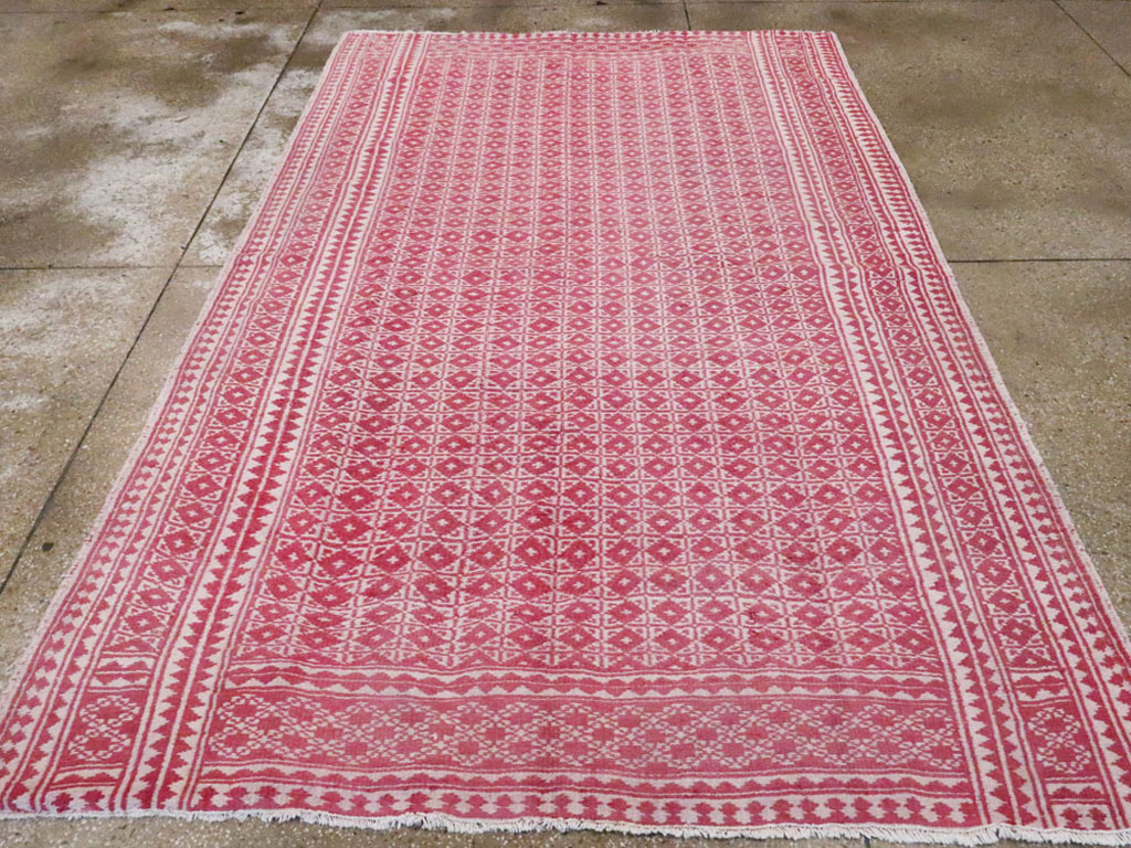 Vintage Persian Flatweave Kilim Accent Rug, No.26044 - Staging