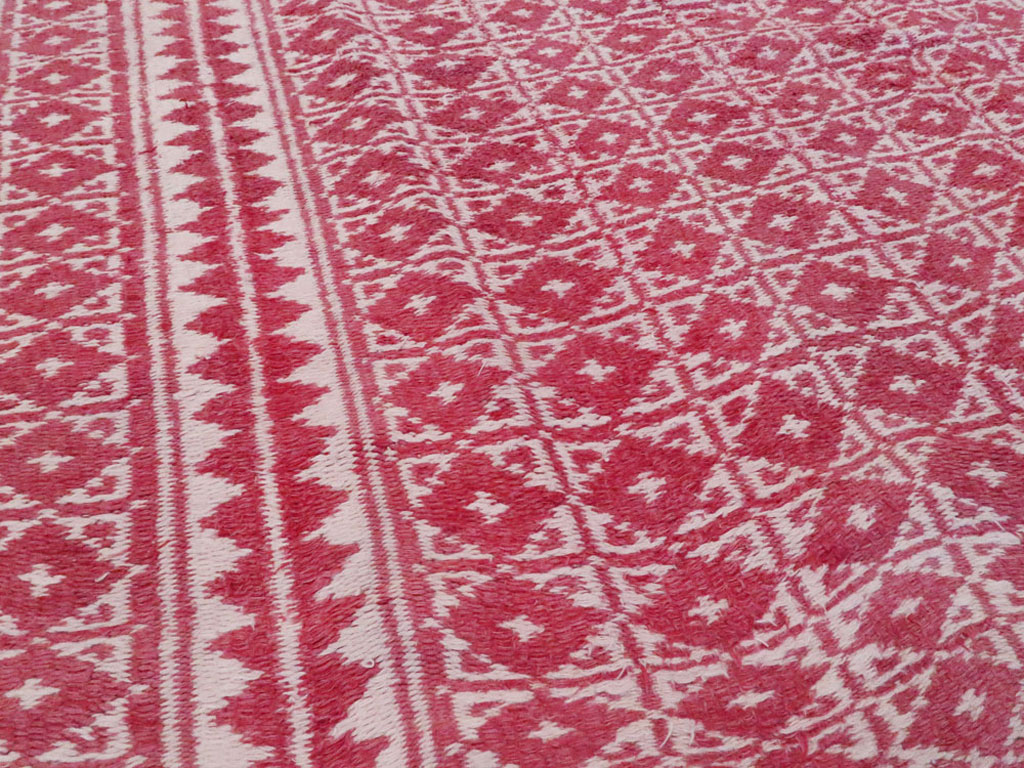 Vintage Persian Flatweave Kilim Accent Rug, No.26044 - Staging