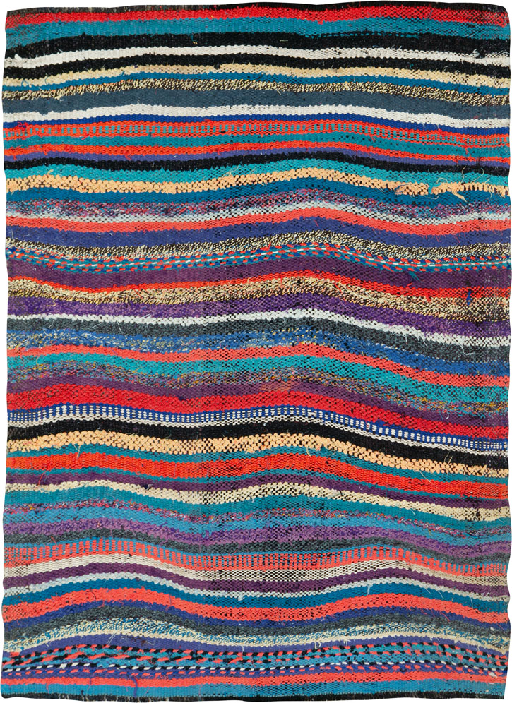 Vintage Persian Flatweave, No.26047 - Staging