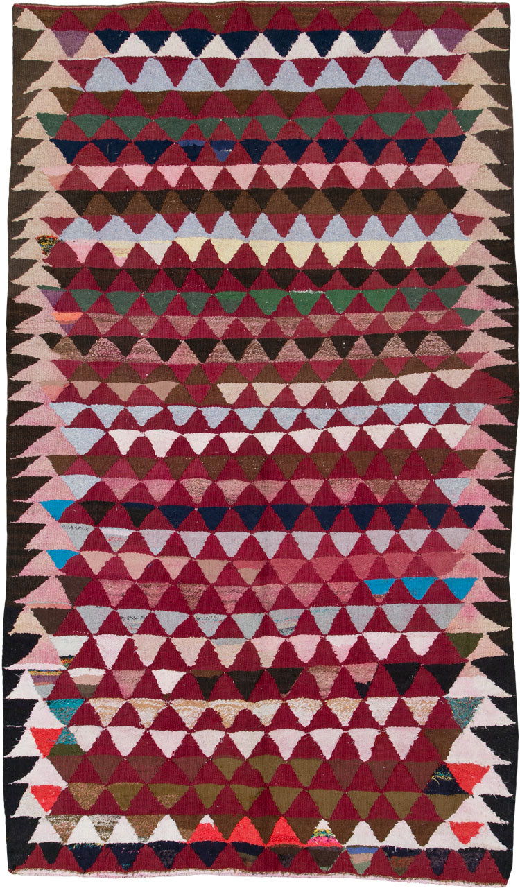 Vintage Persian Flatweave, No.26049 - Staging