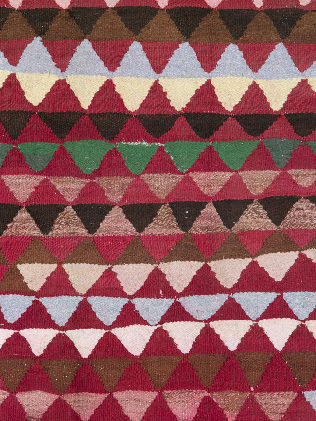 Vintage Persian Flatweave, No.26049 - Staging
