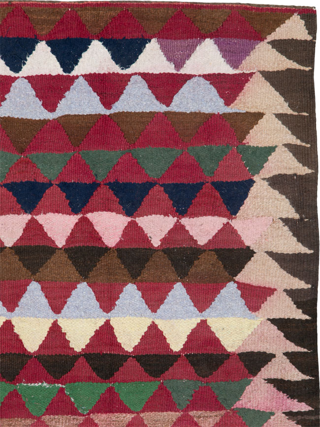 Vintage Persian Flatweave, No.26049 - Staging