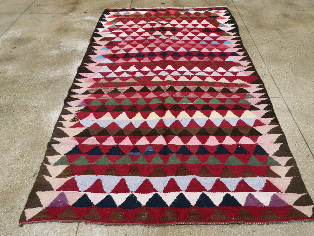 Vintage Persian Flatweave, No.26049 - Staging