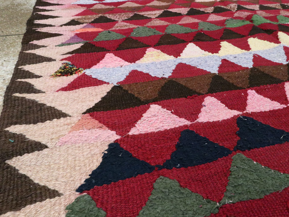 Vintage Persian Flatweave, No.26049 - Staging