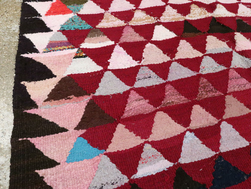 Vintage Persian Flatweave, No.26049 - Staging