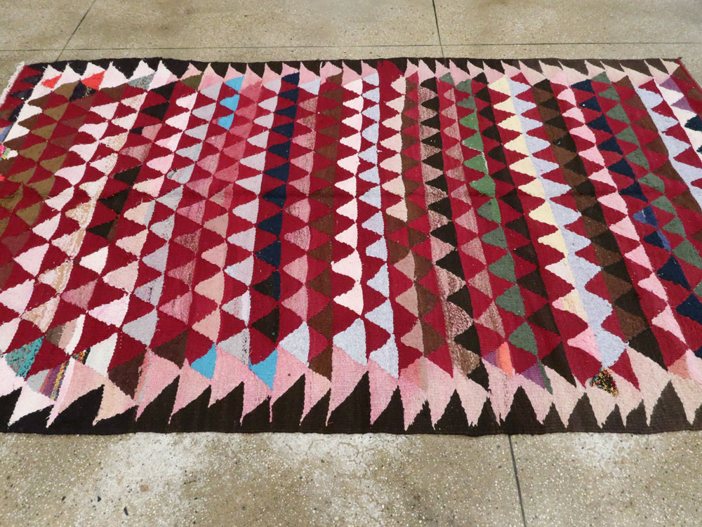 Vintage Persian Flatweave, No.26049 - Staging