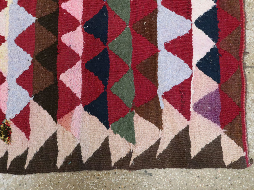 Vintage Persian Flatweave, No.26049 - Staging