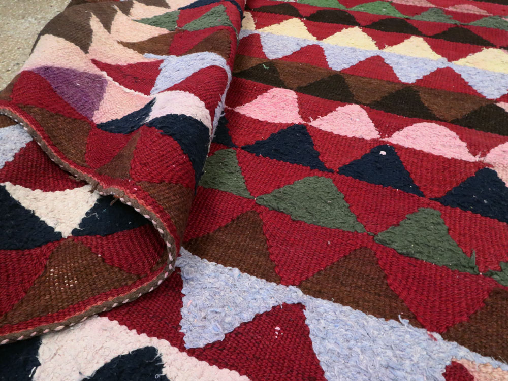 Vintage Persian Flatweave, No.26049 - Staging