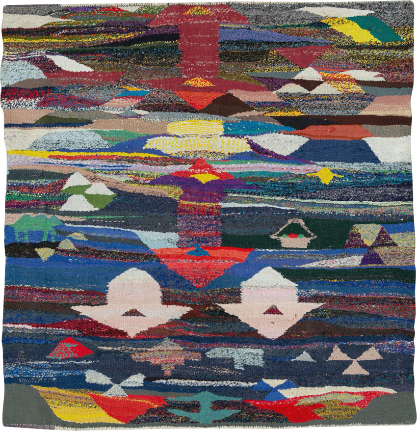 Vintage Persian Kilim, No.26050 - Staging