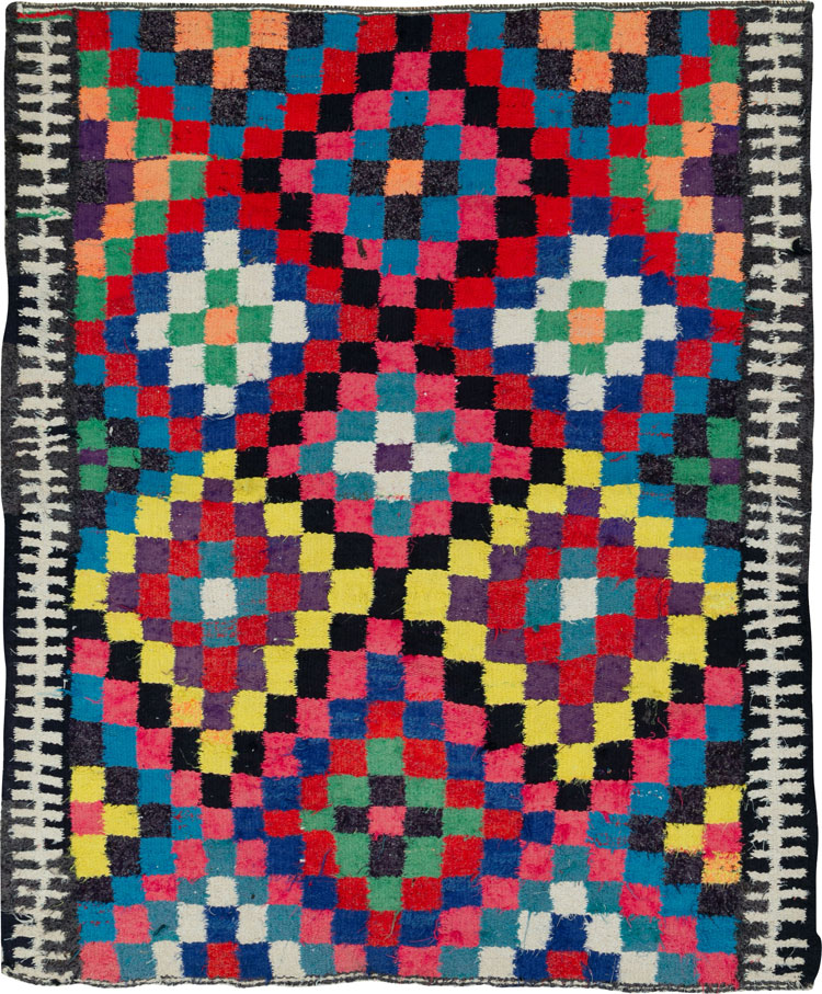 Vintage Persian Flatweave, No.26054 - Staging