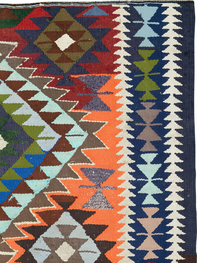 Vintage Persian Flatweave, No.26055 - Staging