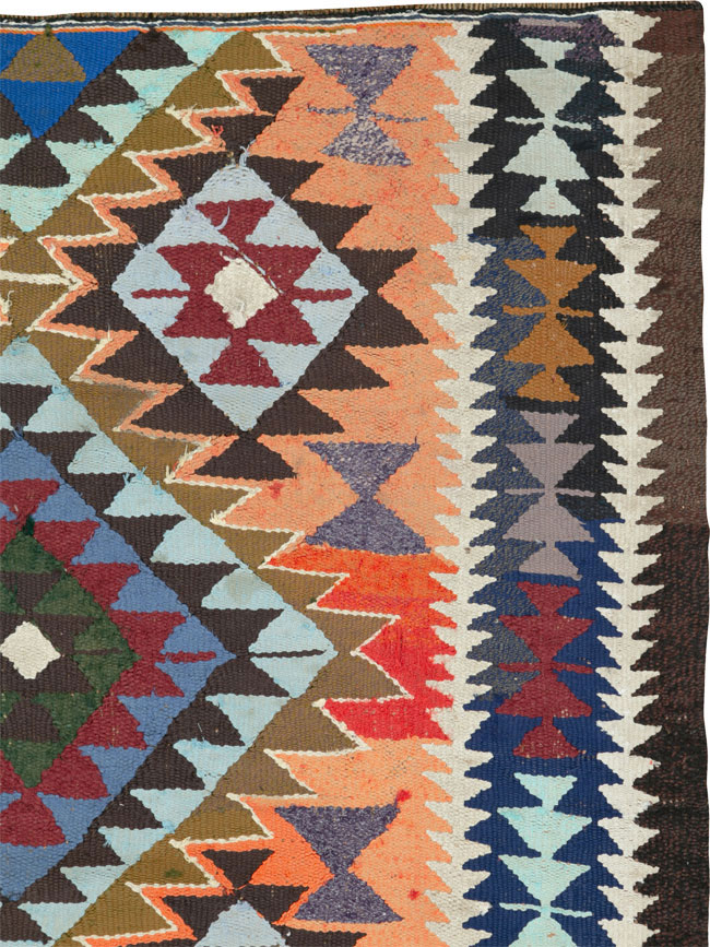 Vintage Persian Flatweave, No.26055 - Staging