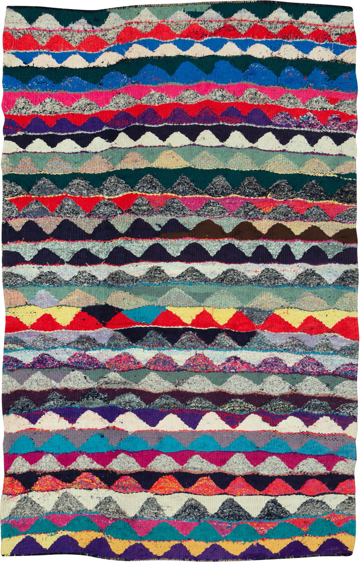 Vintage Persian Flatweave, No.26060 - Staging