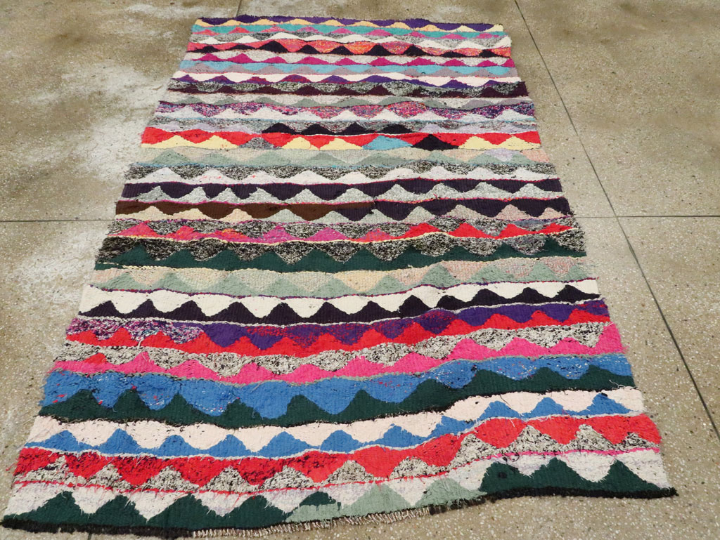 Vintage Persian Flatweave, No.26060 - Staging