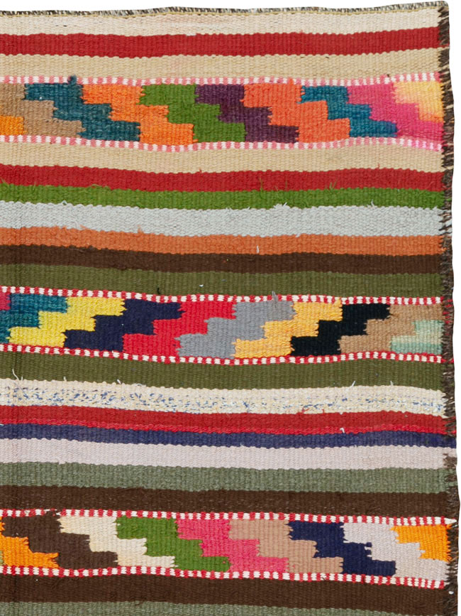 Vintage Persian Flatweave, No.26062 - Staging