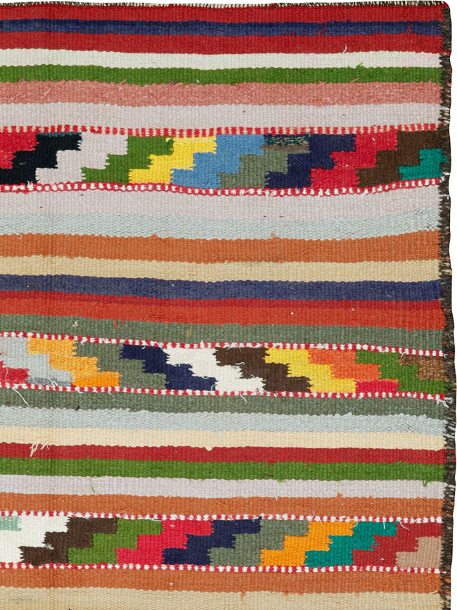 Vintage Persian Flatweave, No.26062 - Staging