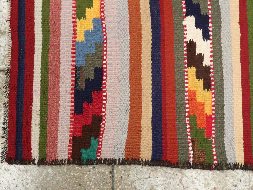 Vintage Persian Flatweave, No.26062 - Staging