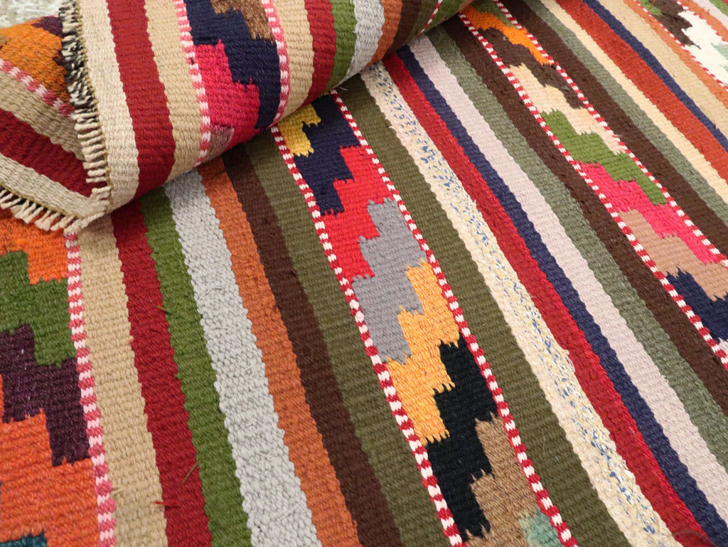 Vintage Persian Flatweave, No.26062 - Staging