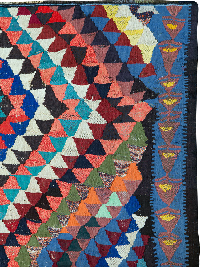 Vintage Persian Flatweave, No.26064 - Staging