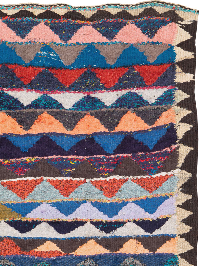 Vintage Persian Flatweave, No.26069 - Staging