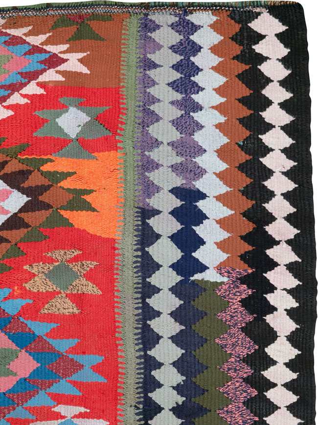 Vintage Persian Flatweave, No.26070 - Staging