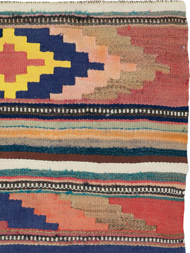 Vintage Persian Flatweave, No.26071 - Staging