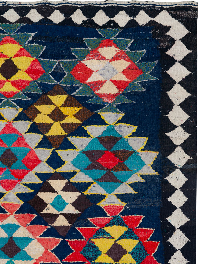 Vintage Persian Flatweave Kilim , No.26075 - Staging