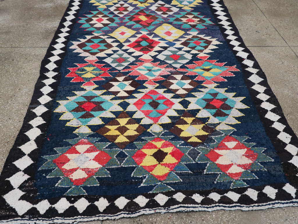 Vintage Persian Flatweave Kilim , No.26075 - Staging