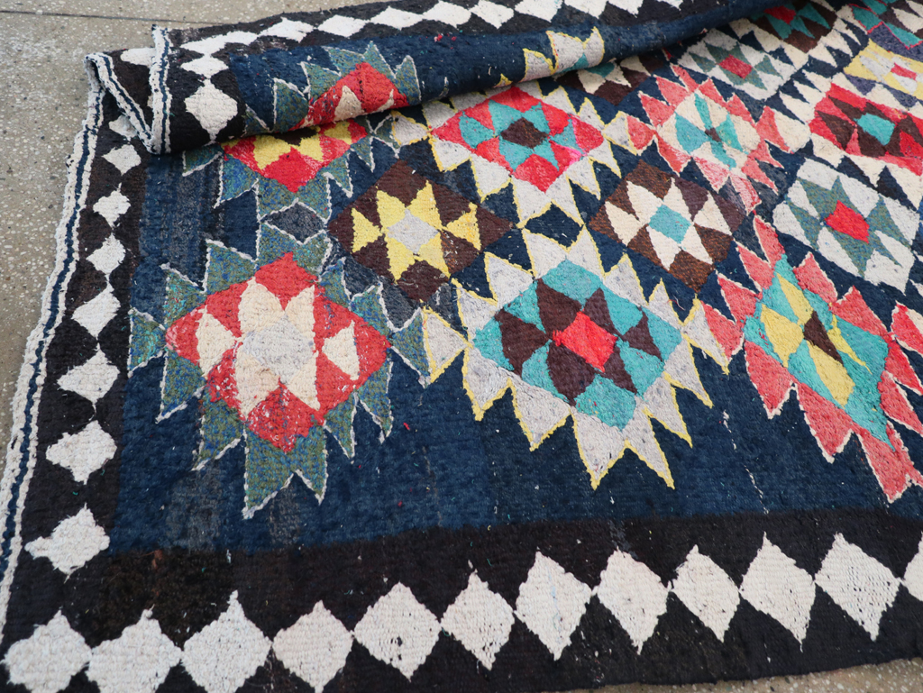 Vintage Persian Flatweave Kilim , No.26075 - Staging