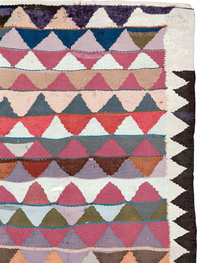 Vintage Persian Flatweave, No.26076 - Staging
