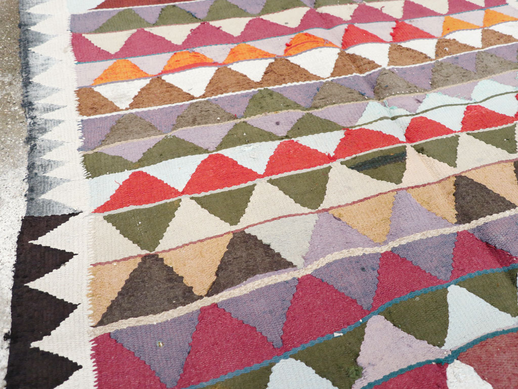 Vintage Persian Flatweave, No.26076 - Staging