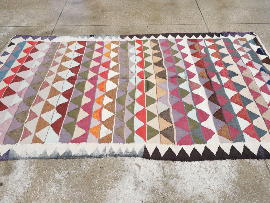 Vintage Persian Flatweave, No.26076 - Staging