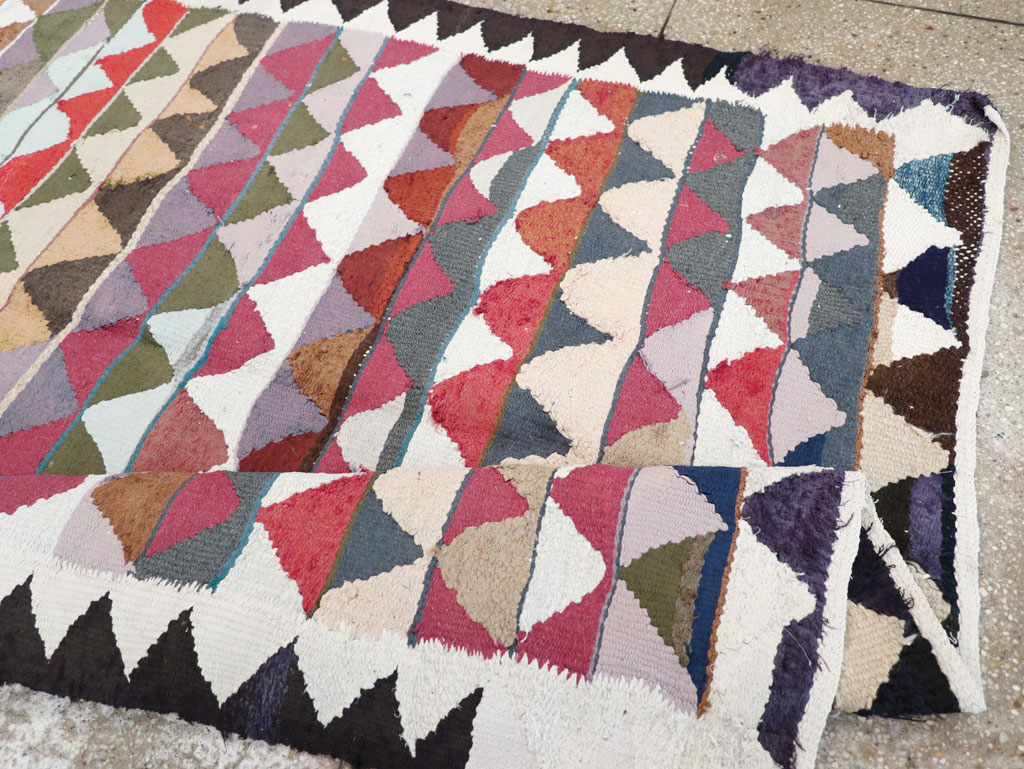 Vintage Persian Flatweave, No.26076 - Staging