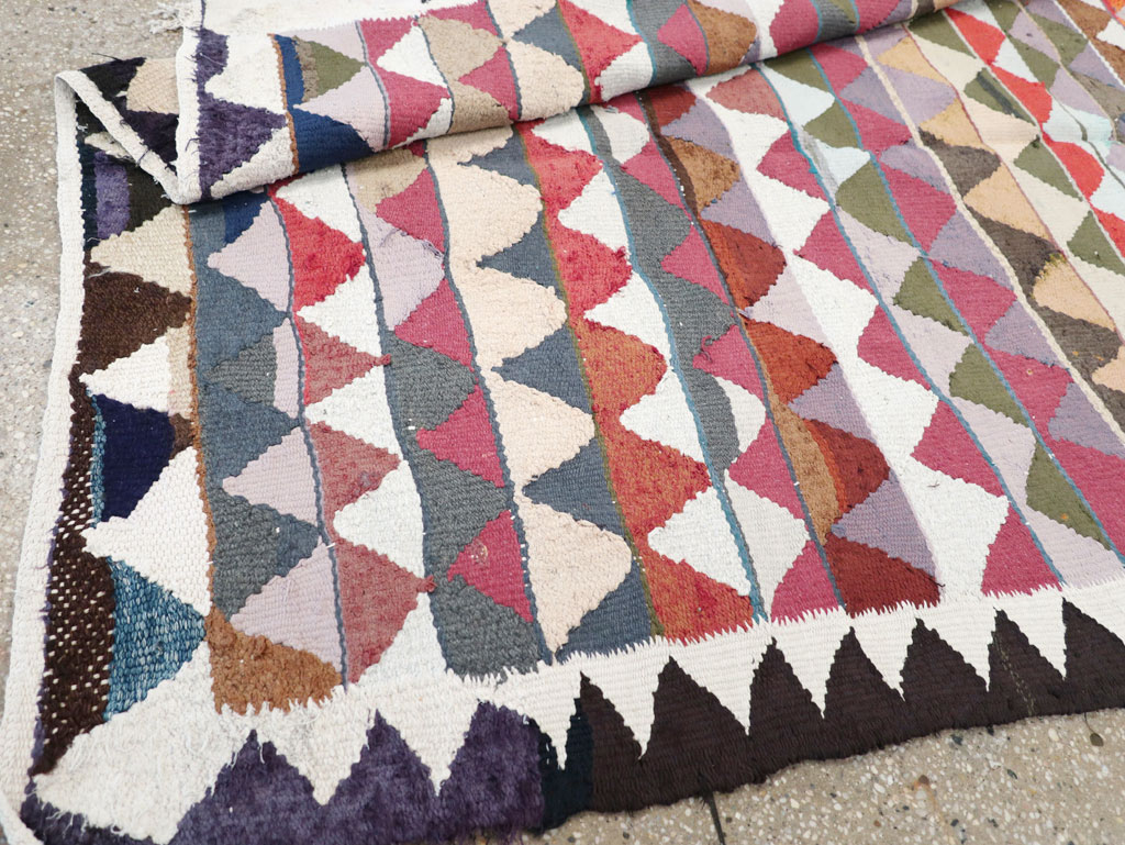 Vintage Persian Flatweave, No.26076 - Staging