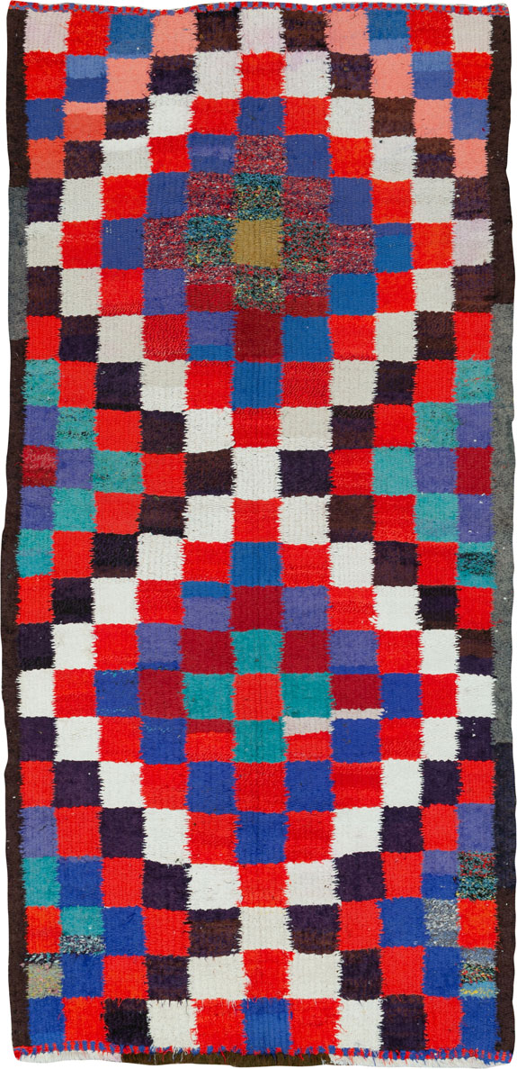 Vintage Persian Flatweave, No.26077 - Staging