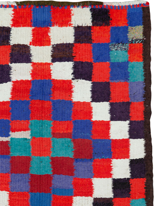 Vintage Persian Flatweave, No.26077 - Staging