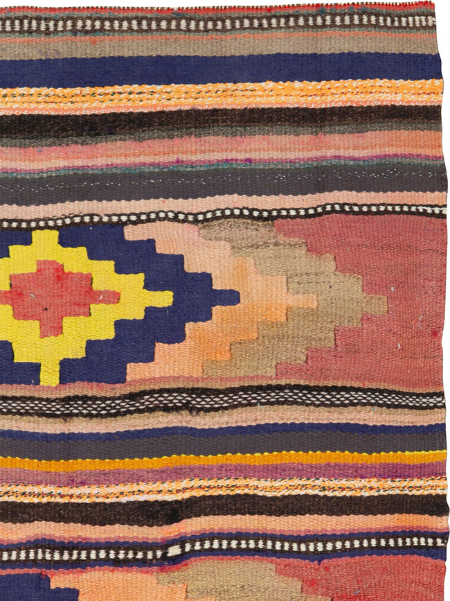 Vintage Persian Flatweave, No.26081 - Staging