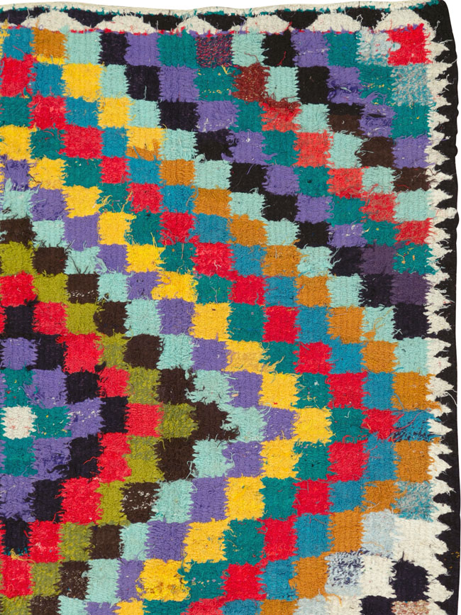 Vintage Persian Flatweave, No.26085 - Staging