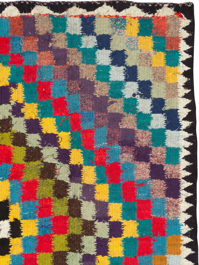 Vintage Persian Flatweave, No.26085 - Staging