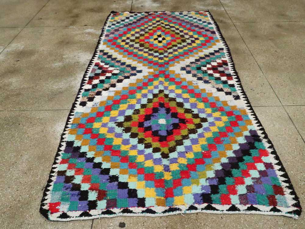 Vintage Persian Flatweave, No.26085 - Staging