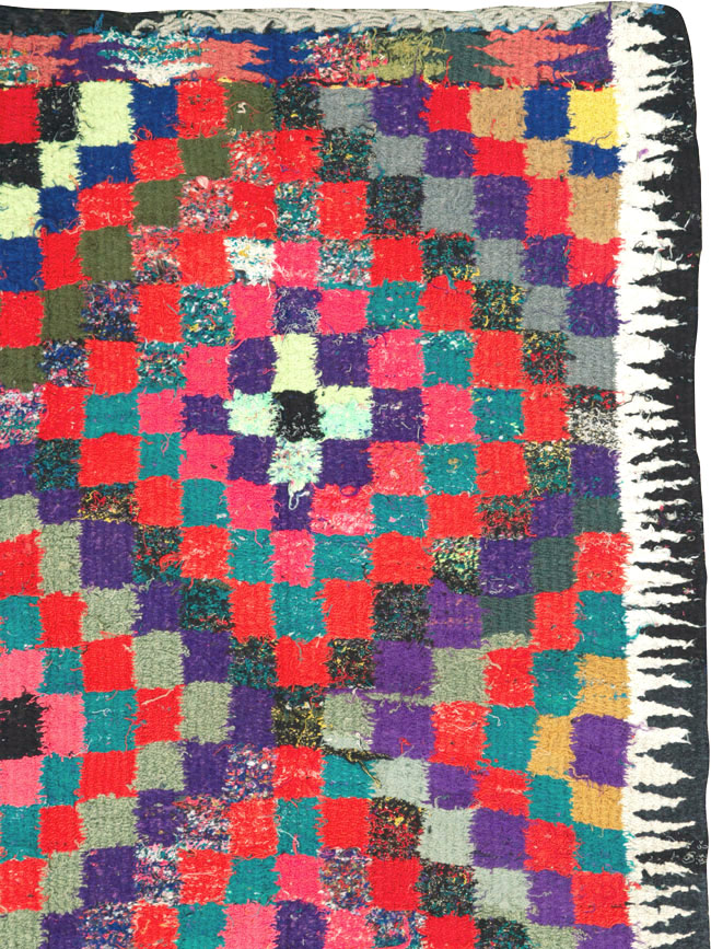 Vintage Persian Flatweave Kilim, No.26087 - Staging