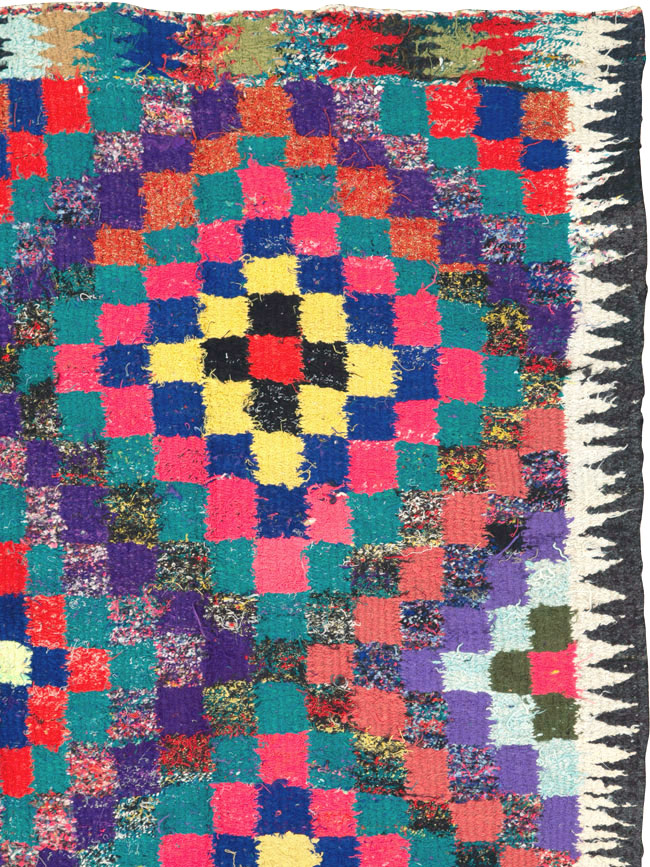 Vintage Persian Flatweave Kilim, No.26087 - Staging