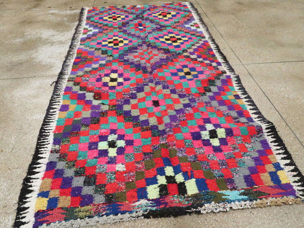 Vintage Persian Flatweave Kilim, No.26087 - Staging