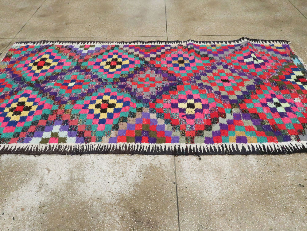 Vintage Persian Flatweave Kilim, No.26087 - Staging